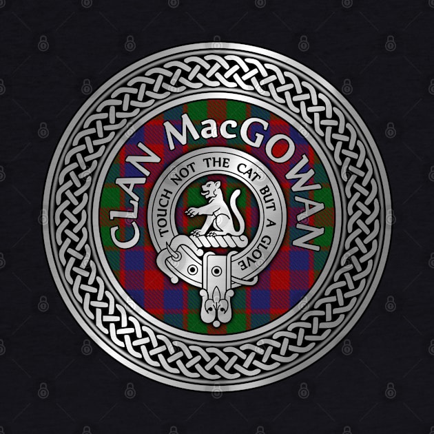 Clan MacGowan Crest & Tartan Knot by Taylor'd Designs